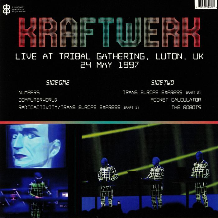  Kraftwerk  -  live at tribal gathering, luton, uk 24 may 1997 