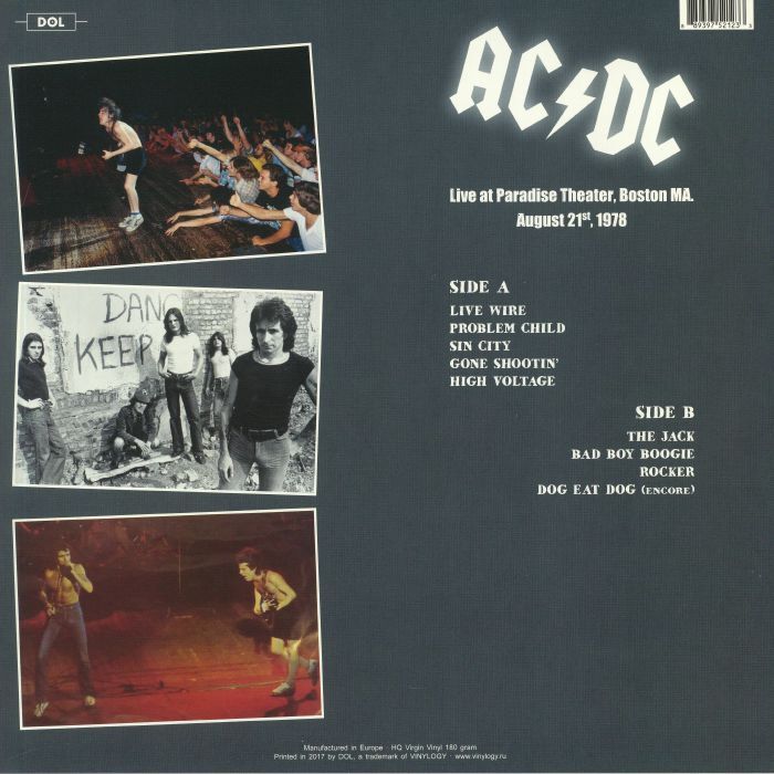  AC/DC  -  live at paradise theater, boston ma. august 21ˢᵗ, 1978 
