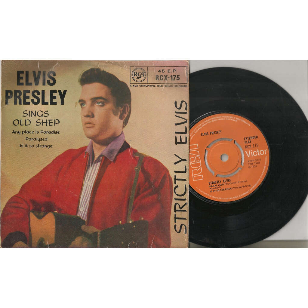 001 ep uk 1969 orange label elvis sings old shep rca rcx 175 by Elvis