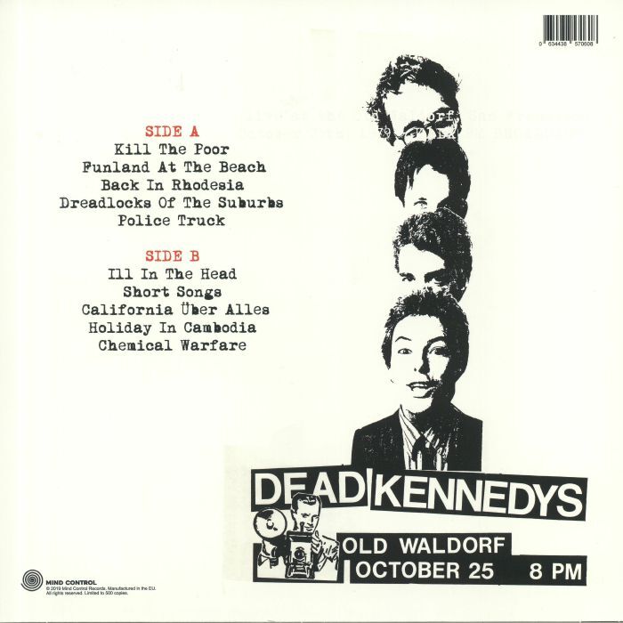  Dead Kennedys  -  live... the old waldorf 1979 