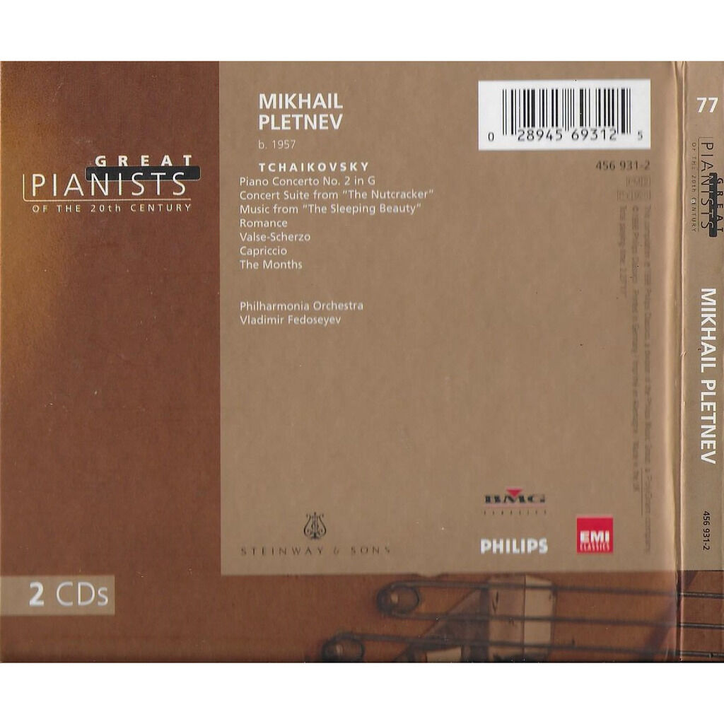 Mikhail Pletnev Mikhail Pletnev - Great Pianists Of The 20th Century : Tchaikovsky