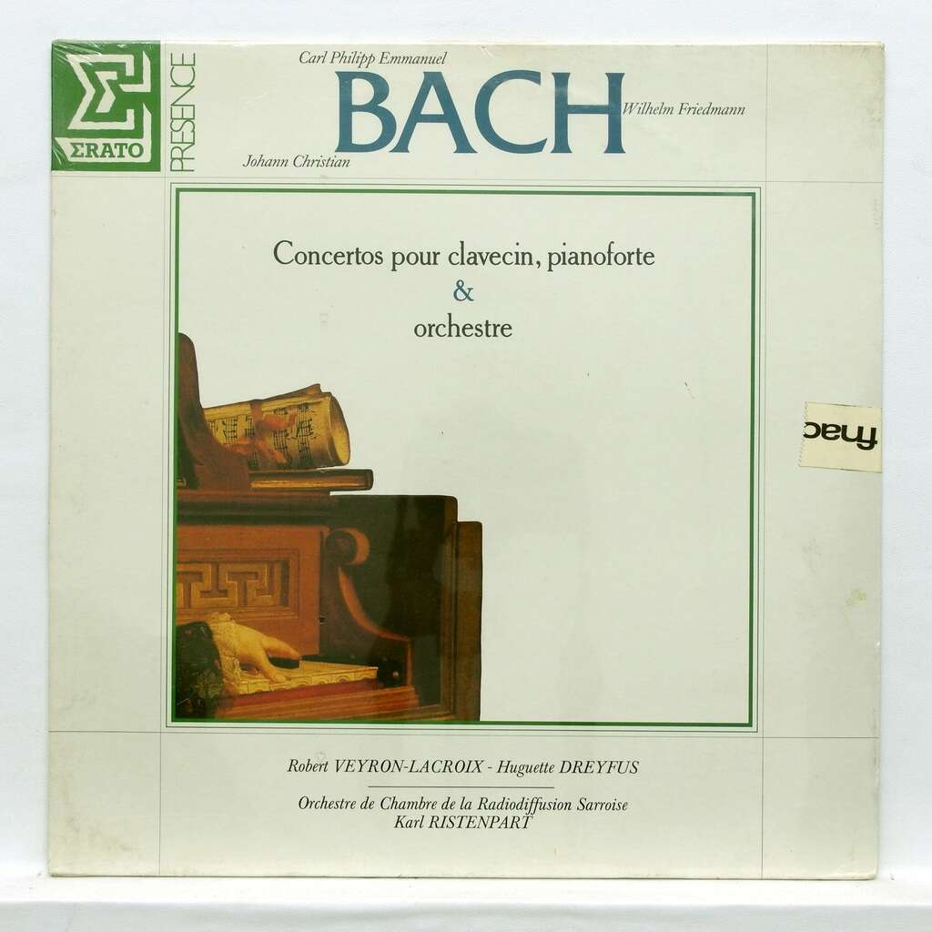 Cpe, jc & wf bach concertos for harpsichord & pianoforte de Robert