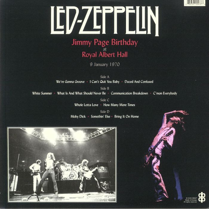  Led Zeppelin  -  jimmy page birthday at the royal albert hall 9 january 1970 
