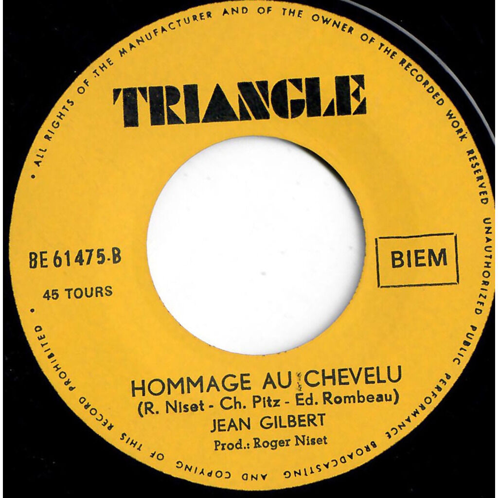  JEAN GILBERT  -  c’est de toi que j’ai rêvé / hommage au chevelu 