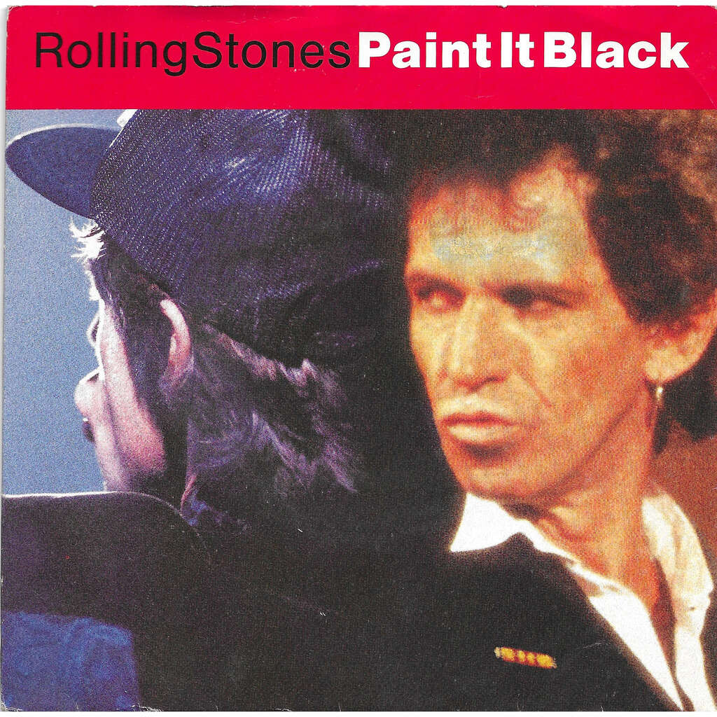 Paint it black (live) / play with fire (live) de Rolling Stones, 45T x