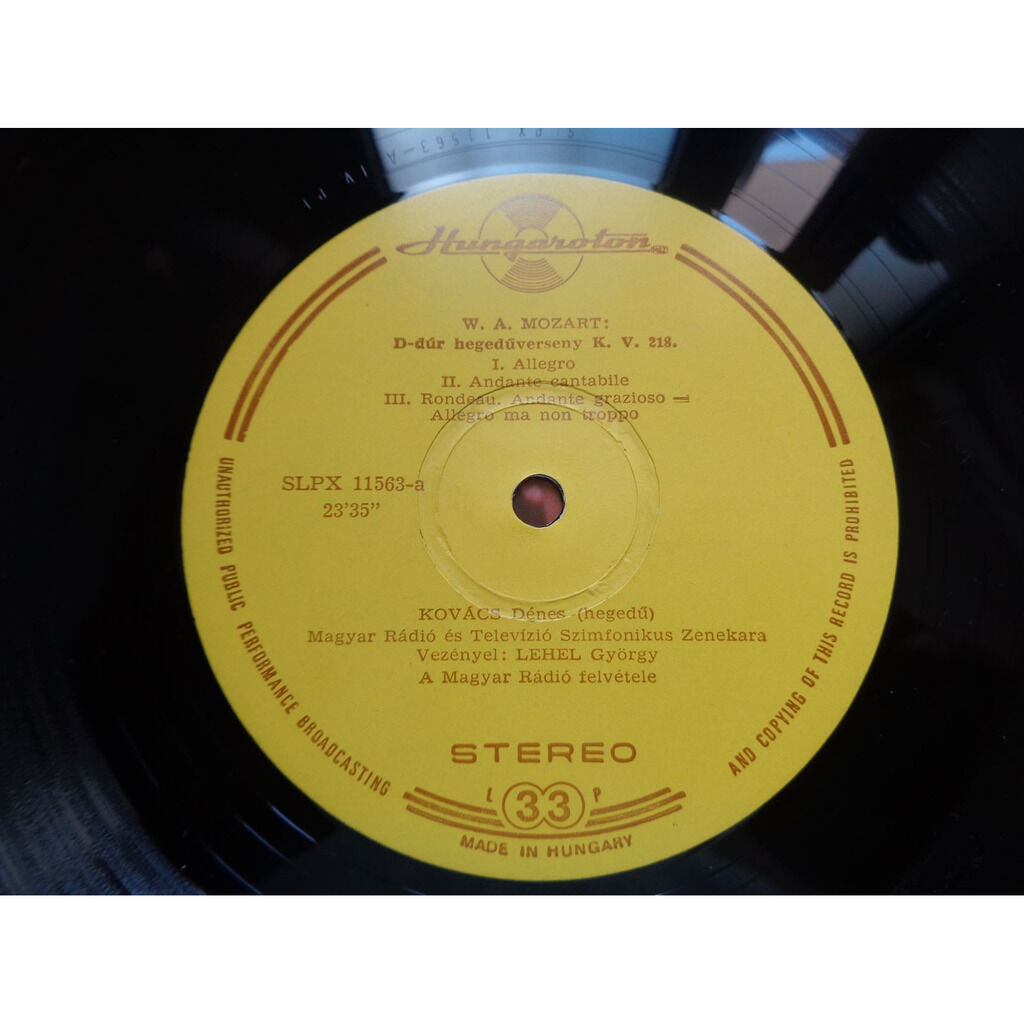 Mozart violin concerto kv 218 beethoven romance op. 40 & 50