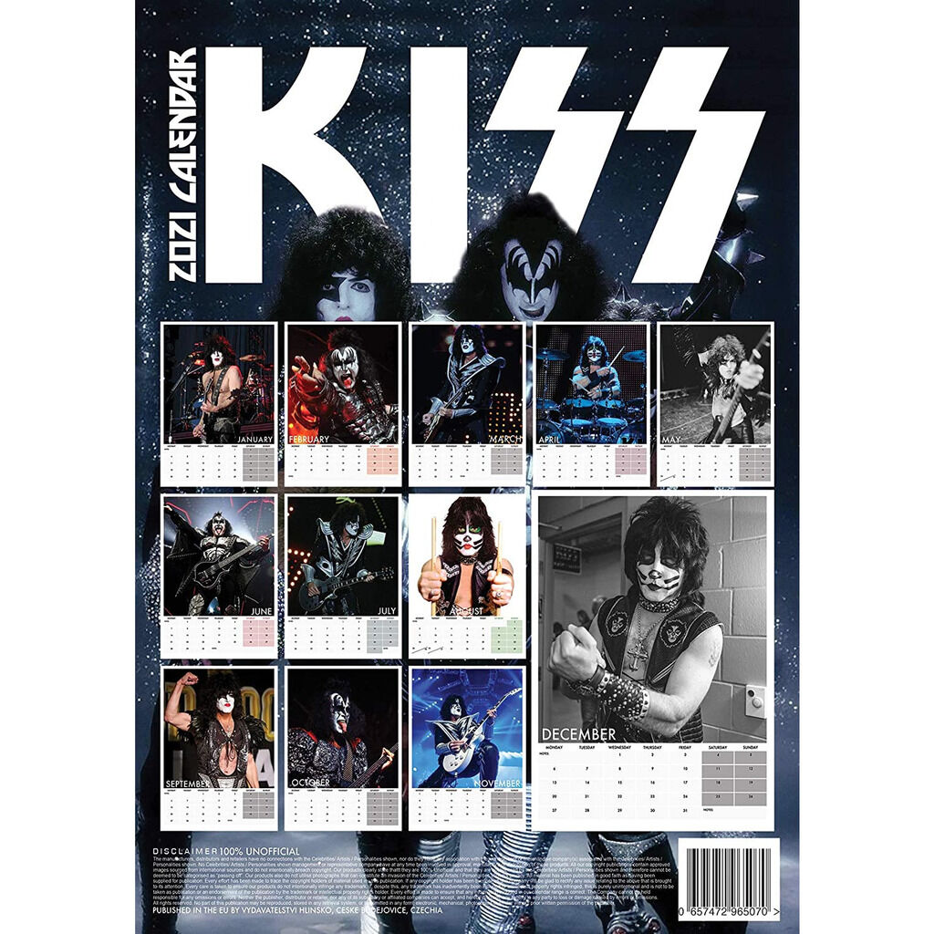  Kiss  -  2021 calendrier a3 