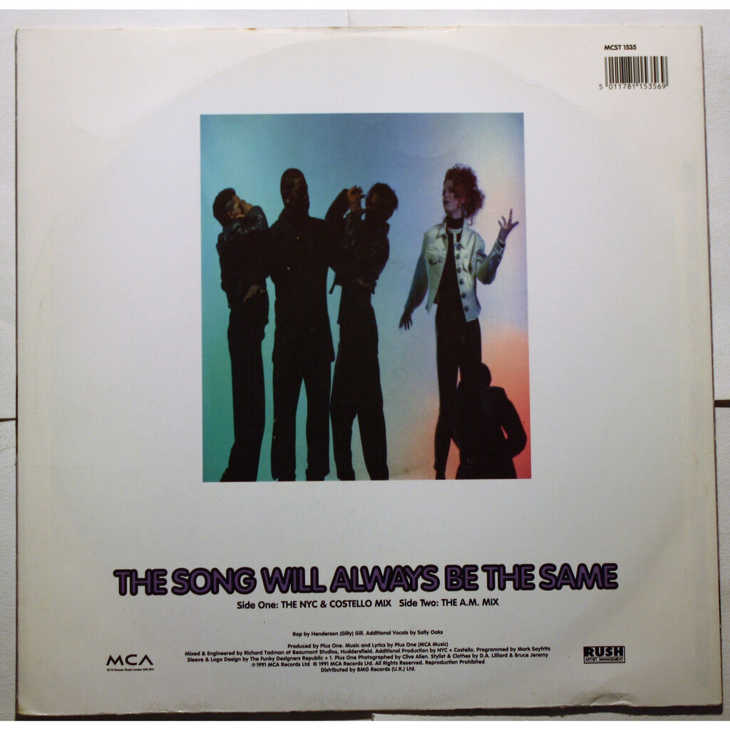 Plus 1 The Song Will Always Be The Same 12 Inch 45 Rpm For Sale On Mymarketplace By Cdandlp Com