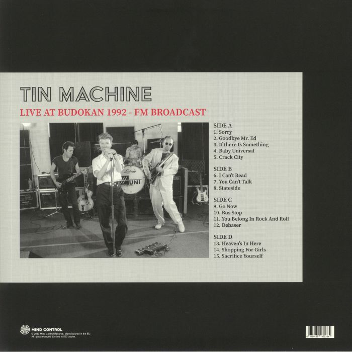  Tin Machine  -  live at budokan 1992 - fm broadcast (2xlp) 