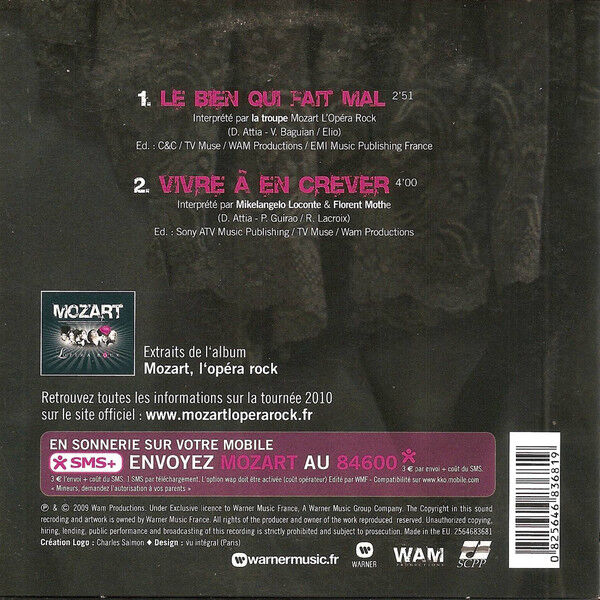 Le bien qui fait mal / vivre à en crever by L'Opera Rock /Mikelangelo Loconte & Florent Mothe