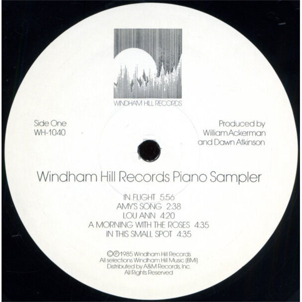 Windham hill records piano sampler (usa 1985 original 9trk lp on