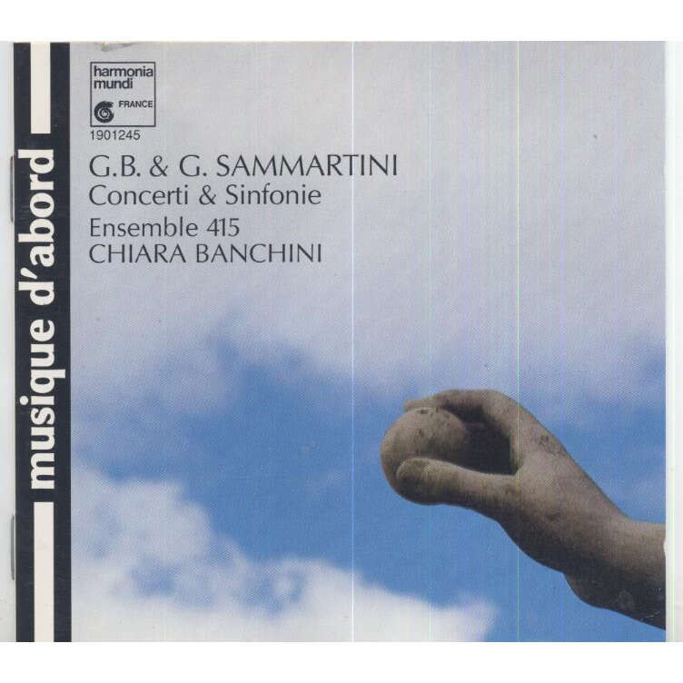 Concerti & sinfonie de Giovanni Sammartini, Giuseppe Sammartini, CD con