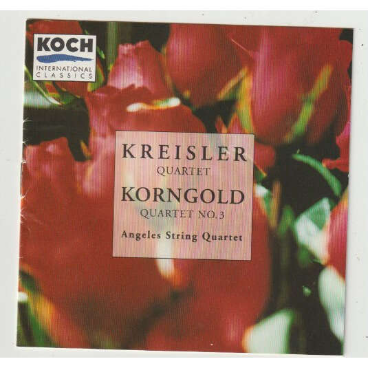 angeles string quartet KREISLER QUARTET, KORNGOLD QUARTET NO.3
