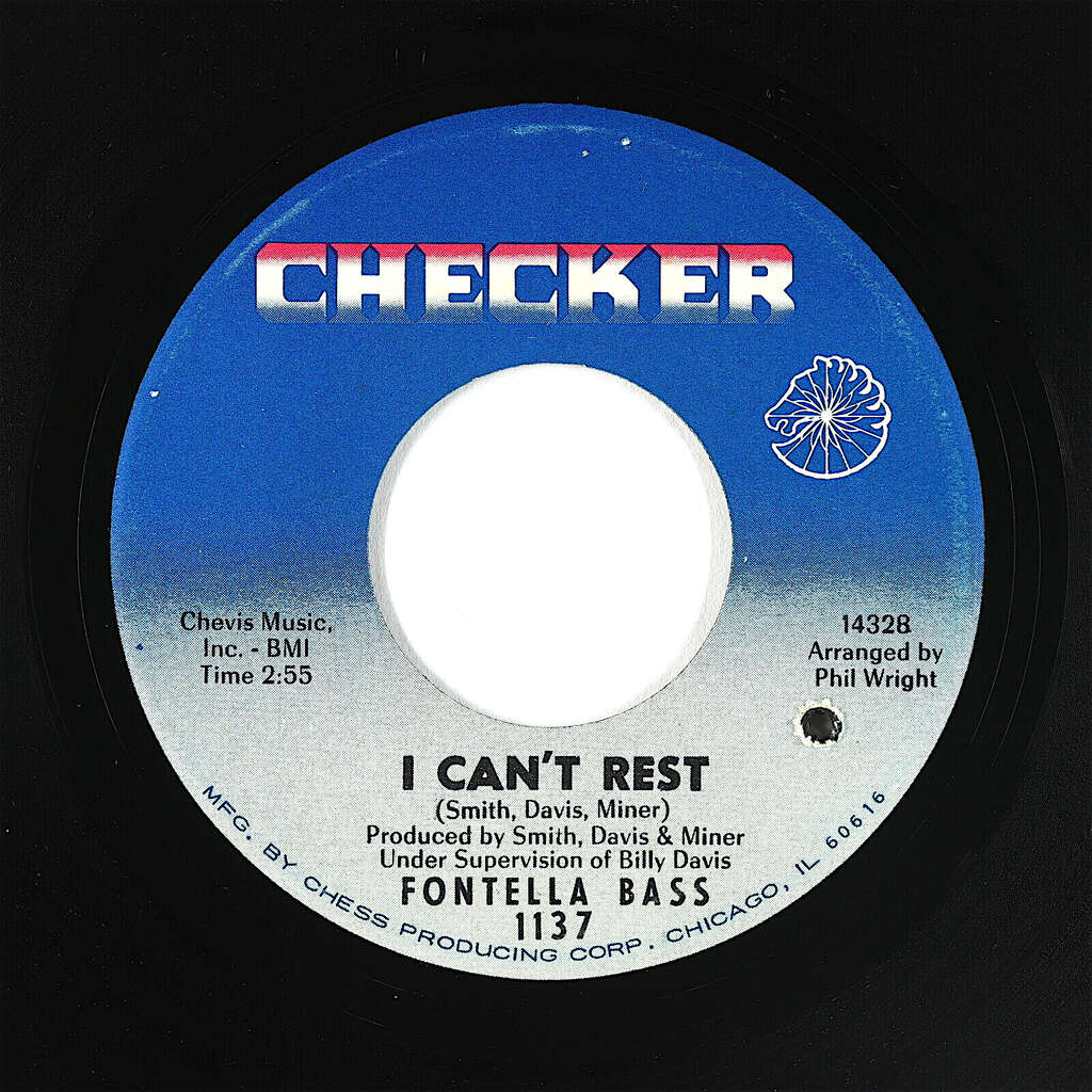 Fontella Bass Phil Wright Billy Davis I Can't Rest / I Surrender