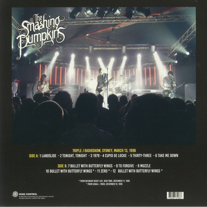  The Smashing Pumpkins  -  triple j radioshow: sydney, march 13, 1996 fm broadcast 