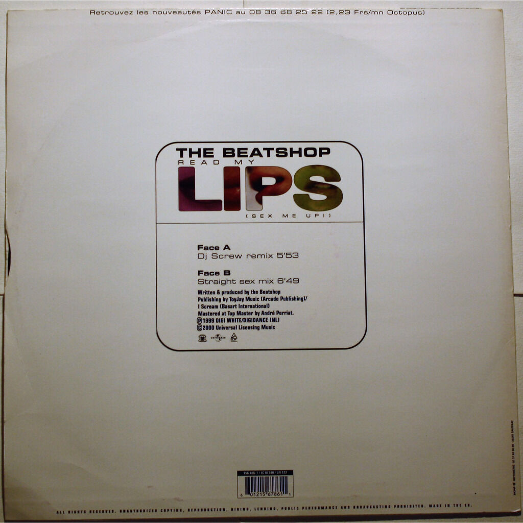 Read my lips (sex me up!) by The Beatshop, 12inch with cruisexruffalo -  Ref:120110756