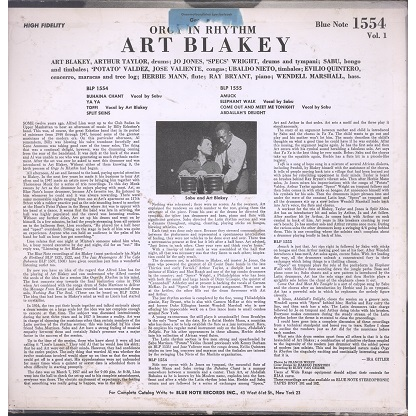  Art Blakey  -  orgy in rhythm, volume one 
