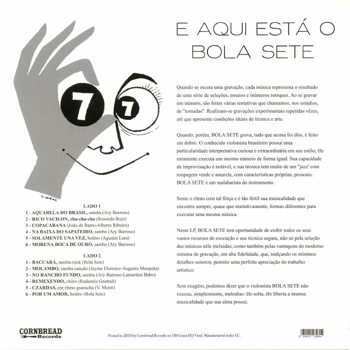  Bola Sete  -  aqui está o bola sete (lp) 