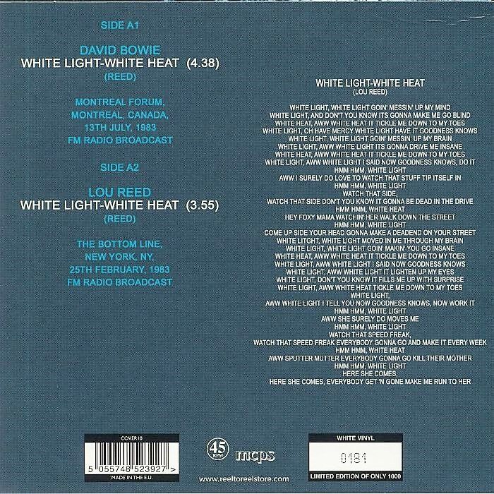  David Bowie / Lou Reed  -  white light-white heat 