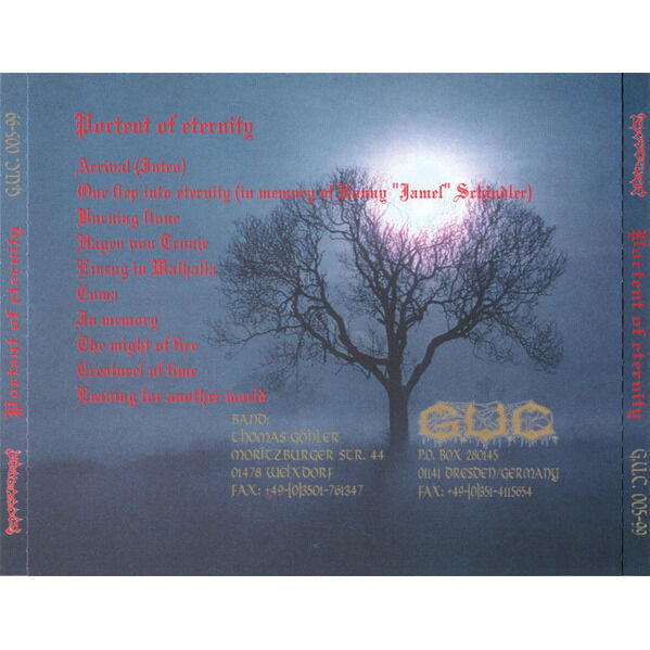  Saxorior  -  portent of eternity (cd) 