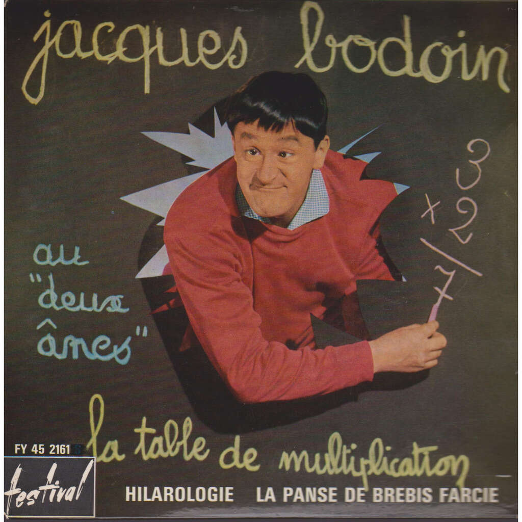 La table de multiplication de Jacques Bodoin, EP chez prenaud Ref