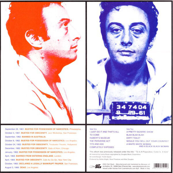  Lenny Bruce  -  what i was arrested for 