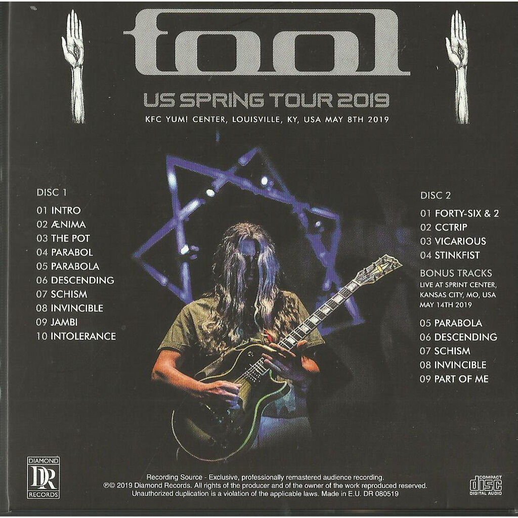  tool  -  us spring tour 2019 