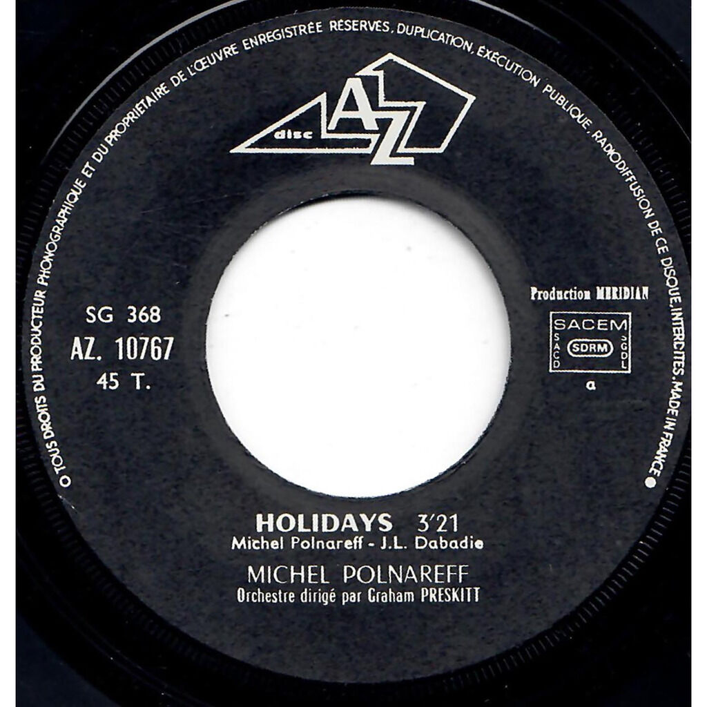  Michel Polnareff  -  la mouche / holidays 