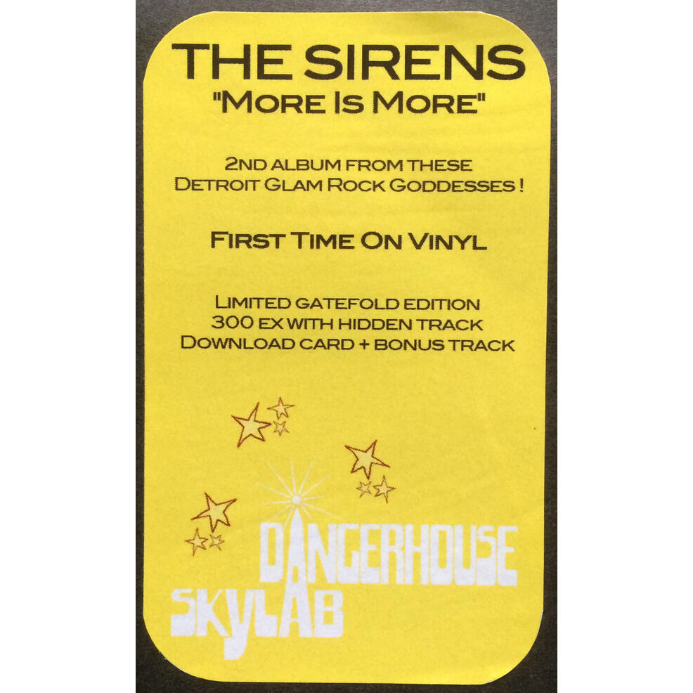  THE SIRENS  -  more is more 