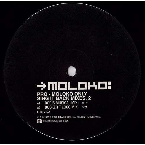 Sing it back ( promo ) by Moloko, 12inch with yvandimarco - Ref