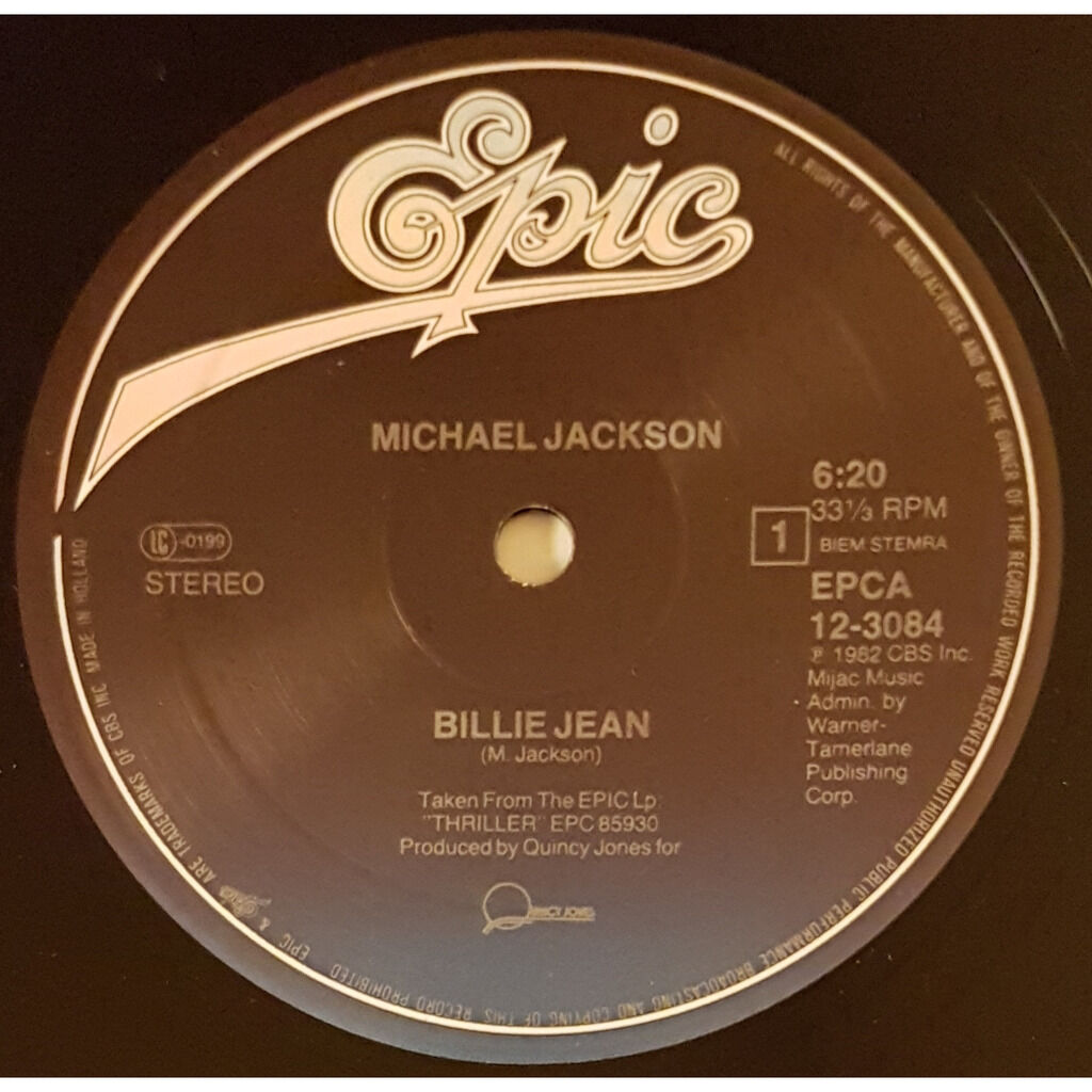 Billie Jean By Michael Jackson, 12inch With Neil93   Ref:71616070