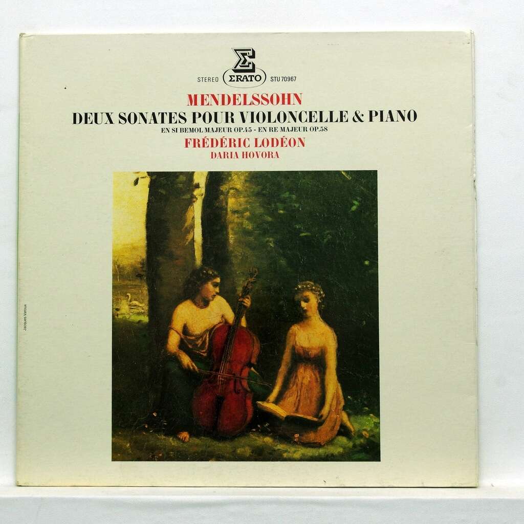 Mendelssohn : Sonatas Nos.1 & 2 De Daria Hovora / Frederic Lodeon, 33 1 ...