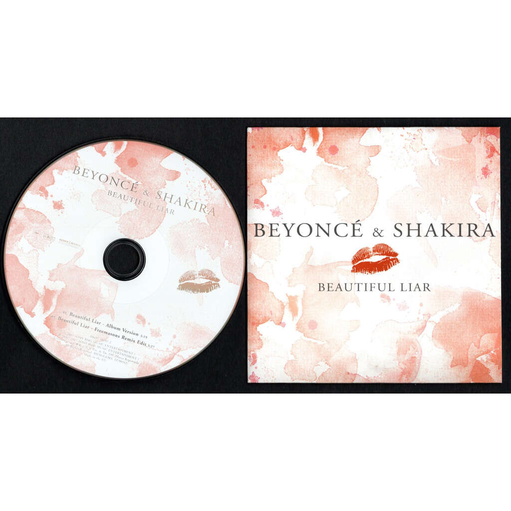 BEYONCE .. SHAKIRA BEAUTIFUL LIAR ( ALBUM VERSION ) - BEAUTIFUL LIAR ( FREEMASONS REMIX EDIT ) .. .. .. .. .. .. .. CARDSLEEVE