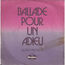 ALAIN PATRICK - adios querida - ballade pour un adieu - Disque 45T (SP 2 titres)