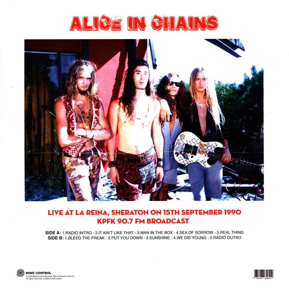  Alice In Chains  -  live at la reina sheraton: 15th september 1990 kpfk 90.7 fm broadcast 