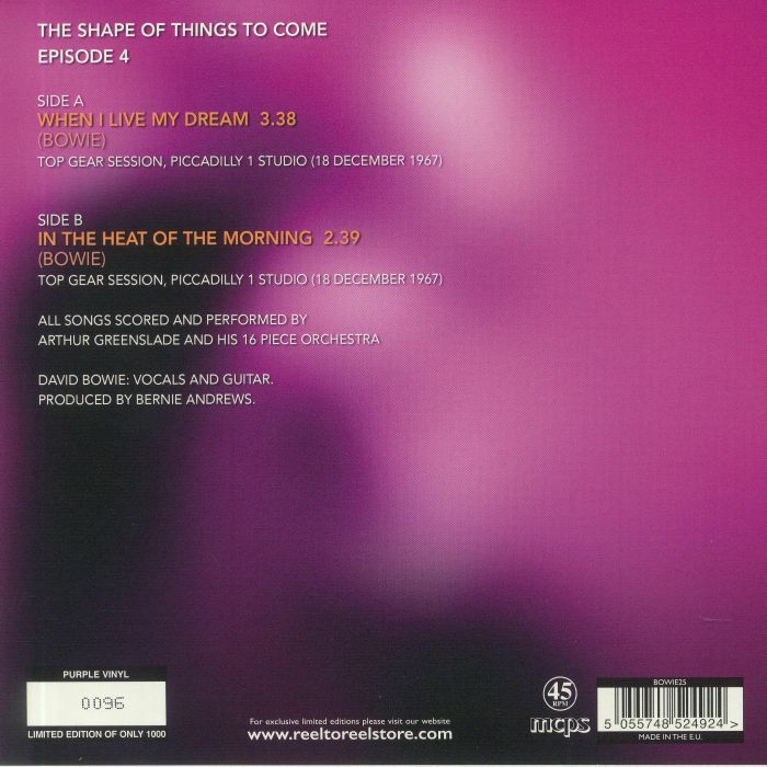  David Bowie  -  the shape of things to come episode 4 