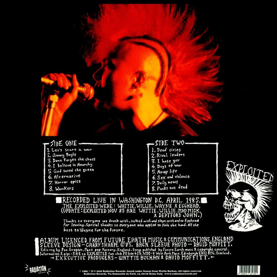  The Exploited  -  live at the whitehouse 