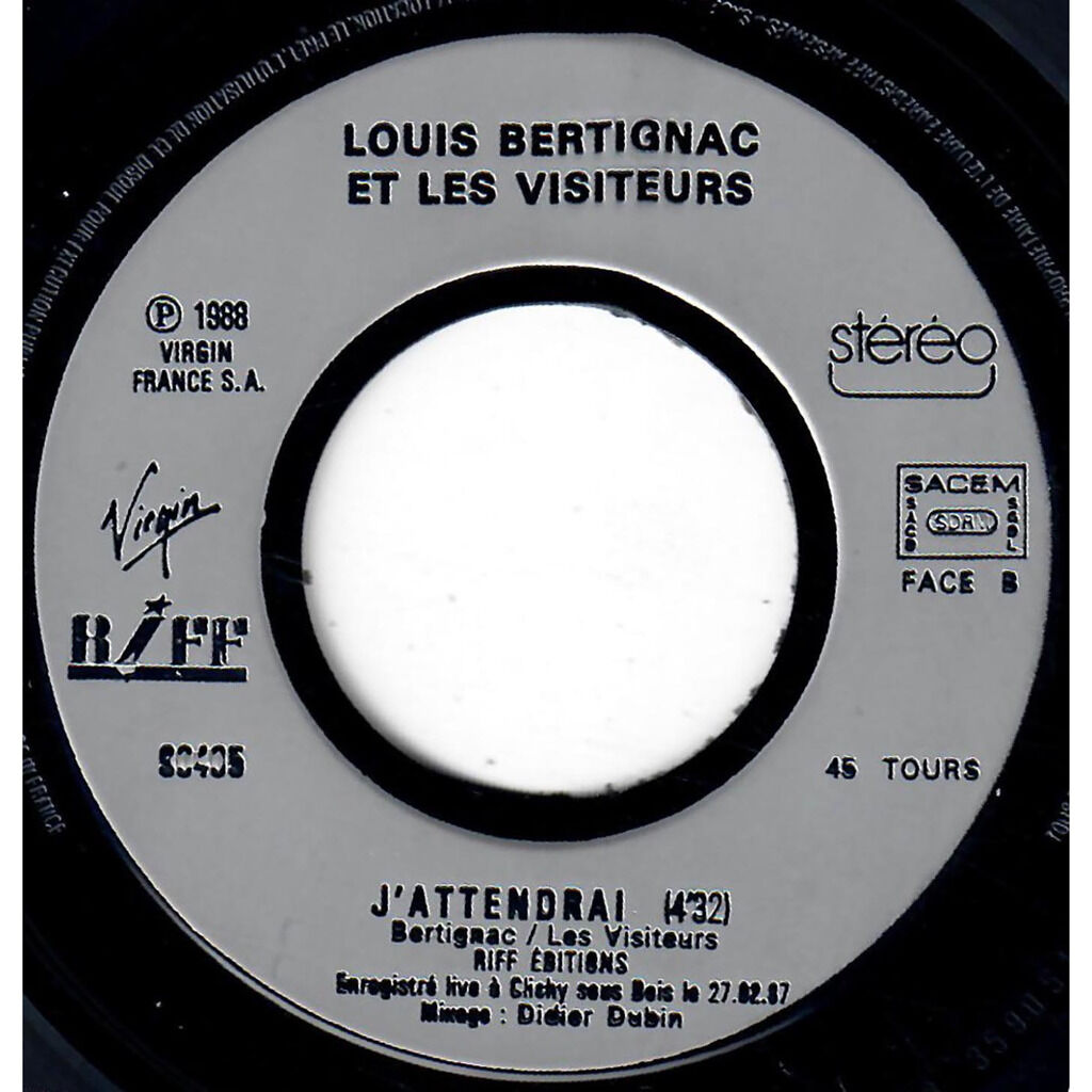  LOUIS BERTIGNAC ET LES VISITEURS  -  jack / j’attendrai (live) 