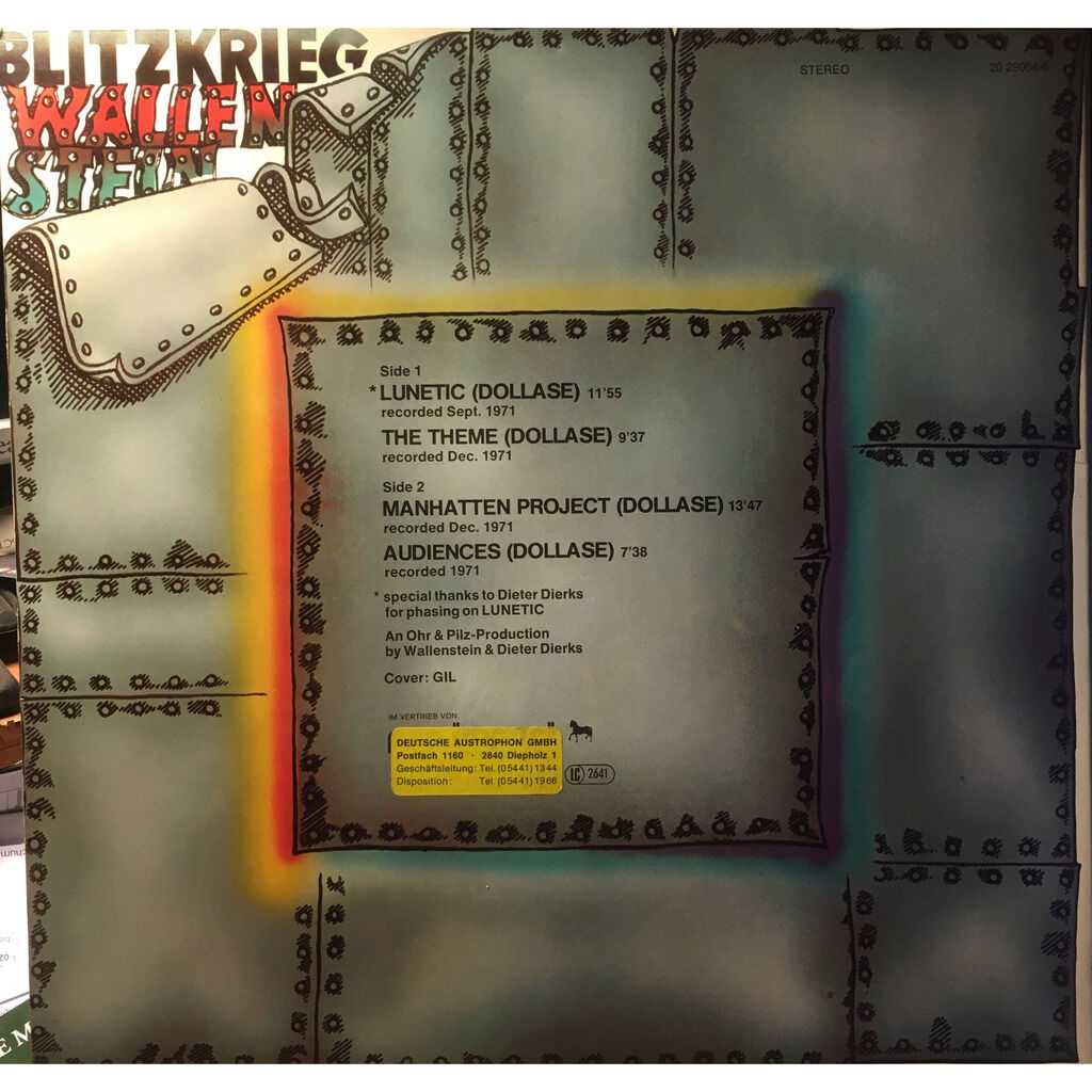 Blitzkrieg by Wallenstein, LP Gatefold with jkirschac Ref120485349