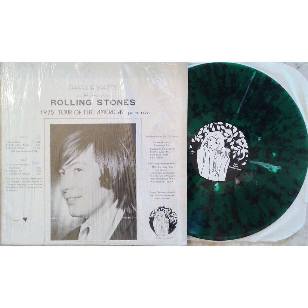 1975 tour of the americas part two (l.a. forum july '75) (idle mind lbl ltd  live lp green splash wax - The Rolling Stones - ( LP ) - セラー： gmvrecords -  Id:120527554