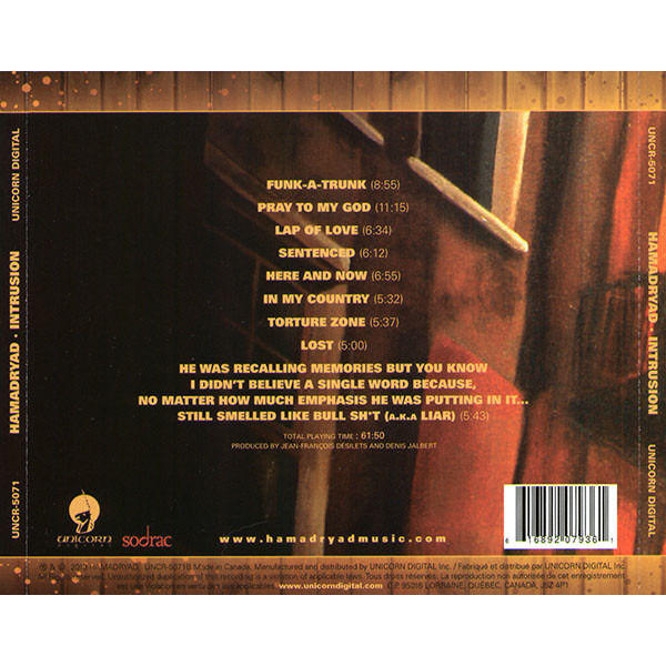  Hamadryad  -  intrusion 