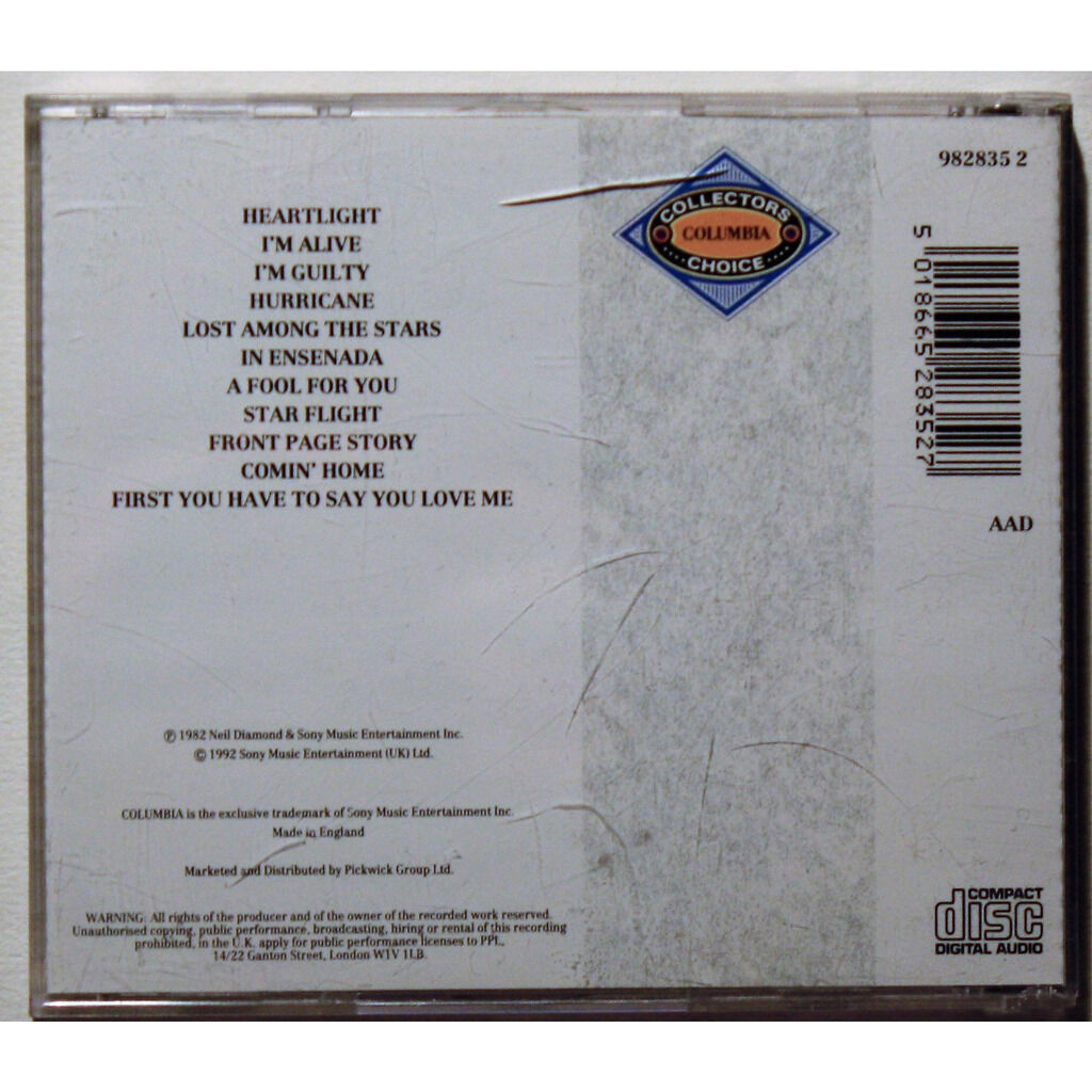 Heartlight by Neil Diamond, CD with cruisexruffalo Ref120616009