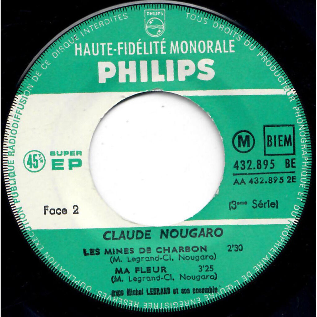  CLAUDE NOUGARO  -  les mines de charbon 