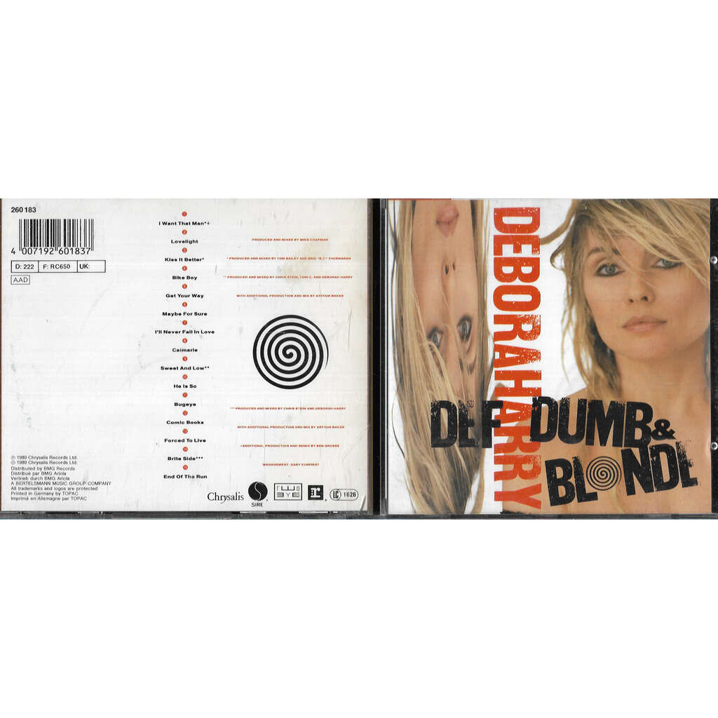 Deborah Harry – Def, Dumb, & Blonde