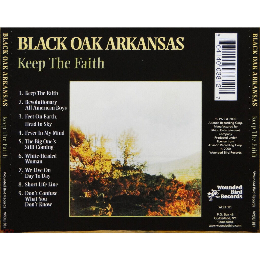 Keep the faith de Black Oak Arkansas, CD chez kamchatka Ref120730565