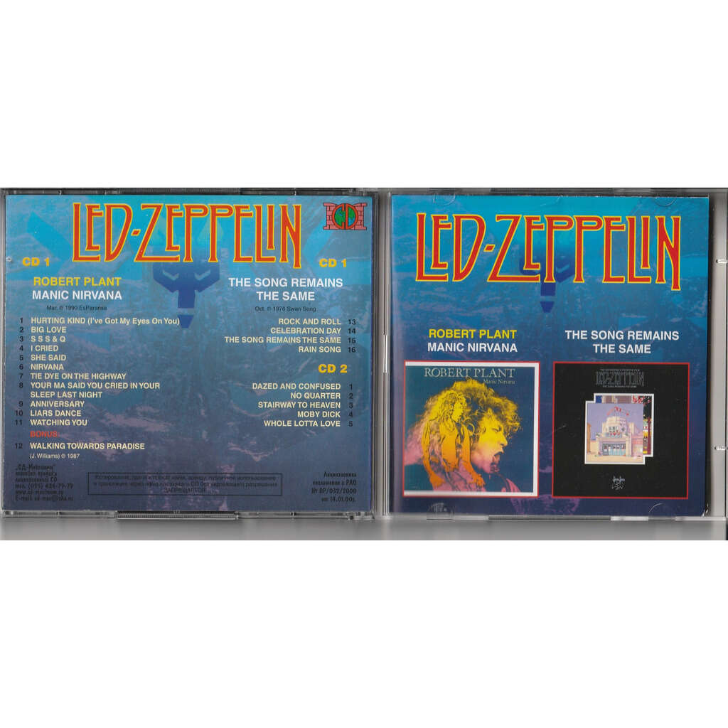  manic nirvana the song remains the same 