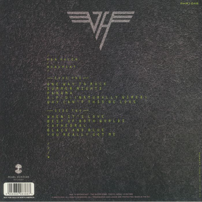  Van Halen  -  monument (live radio broadcast) 