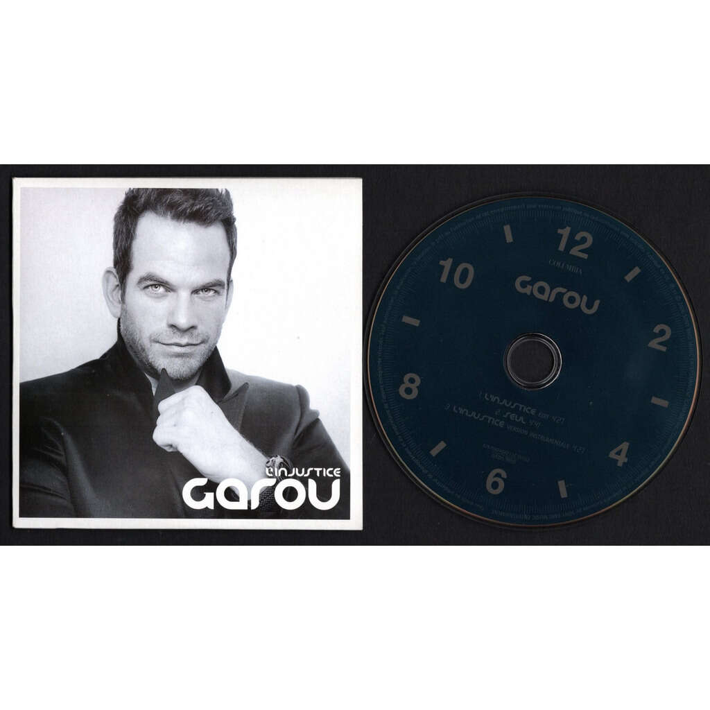 GAROU . ( PASCAL OBISPO ) L'INJUSTICE ( EDIT ) - SEUL - L'INJUSTICE ( VERSION INSTRUMENTALE ) .. .. .. .. .. CARDSLEEVE