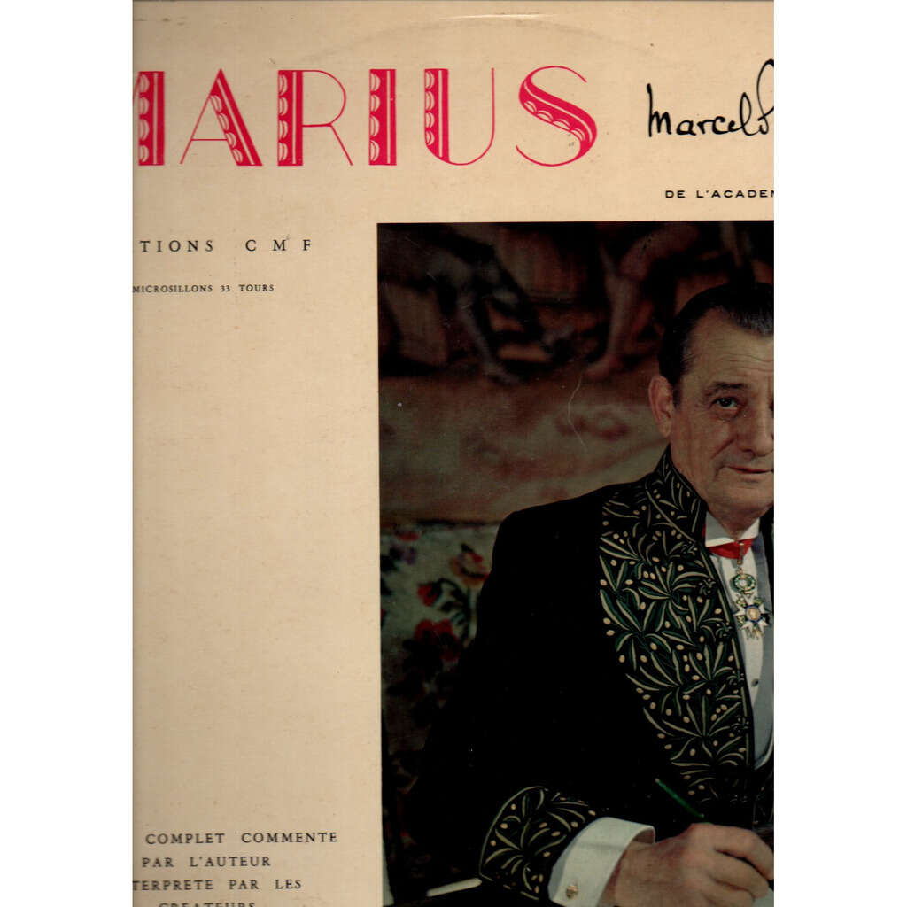 MARCEL PAGNOL MARIUS MARIUS