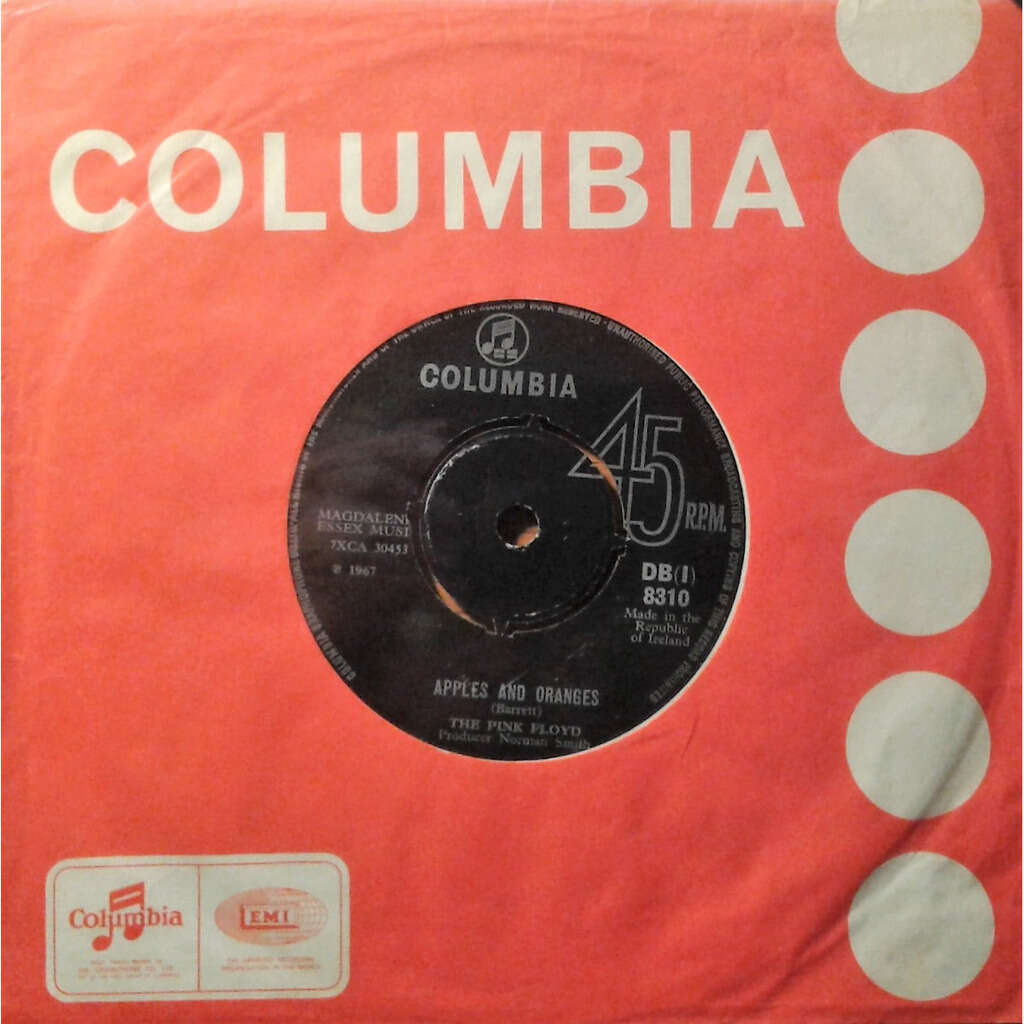 Apples and oranges (ireland 1967 original 2trk 7single on columbia lbl co. slv) by The Pink